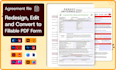 do fillable form, interactive fillable form, editable pdf, image to doc file