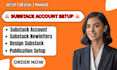 setup substack account substack newsletter design substack post manage substack