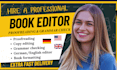 proofread copy edit grammar check german english novel text document book editor