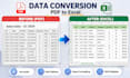 pdf to excel conversion and free data cleaning