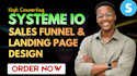 setup systeme io sales funnel automation, systeme io website landing page expert