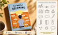 draw a book cover and matching doodle illustrations