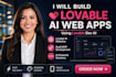 lovable ai website, lovable website, web app, lovable website design, saas mvp