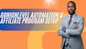 setup gohighlevel affiliate tracking system with referral links,dashboards,autom