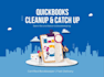 quickbooks bookkeeping, qbo clean up, and xero setup