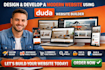 design and develop a modern website using duda website builder