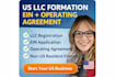 form your US llc, get ein, and provide operating agreement