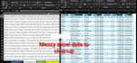 clean, organize, format, marge, excel spreadsheet