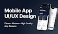 design app store and google play screenshots with mobile app UI UX