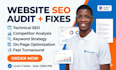 do complete website SEO audit and fix on page  issues to improve google
