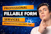 create fillable pdf form editable pdf form interactive ebook formatting ebook