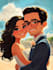 do couple caricature illustration for you