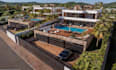 design 3d hardscape, landscape, garden, backyard, swimming pool, terrace, patio