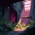 create dark, background, environment concept art, landscape