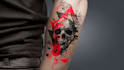 create a custom trash polka tattoo design