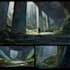 create stylized environment concept art, fantasy background