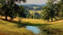 paint landscape in oil painting