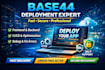 handle base44 deployment and setup for your project