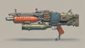 draw custom weapon gun art illustrations or concept