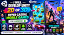 create hyper casual 2d and 3d games in unity