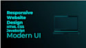 design modern responsive website UI using HTML CSS and javascript