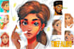 draw cartoon thumbnail any art style