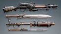 create weapon concept art for you