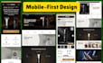 create mobile first ecommerce website design home and pdp page