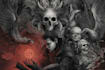draw dark, punk, goth, horror character in comic like style