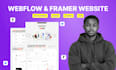 do webflow website design, framer website, framer to webflow webflow development