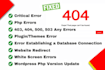fix wordpress critical errors, malware removal and complete security