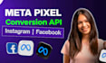 setup facebook meta pixel conversion tracking, conversion API