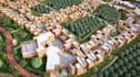 render 3d resort masterplan, residential complex design,3d site landscape visual