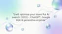 optimize your brand for ai search GEO chatgpt google sge generative engines