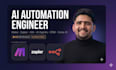 be ai automation engineer for ai agent workflow automation using make zapier n8n