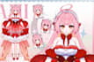 live 2d vtuber model, 2d vtuber model, live2d vtuber model, 2d vtuber commission