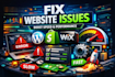 fix bugs wordpress shopify wix website troubleshooting speed errors issues