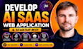 develop custom react ai saas web application for startup mvp and full stack app