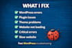 fix html css javascript bugs and website issues