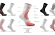 custom socks design patterns with tech pack mockup branding collection