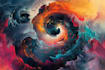 create unique digital abstract art