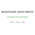 create whatsapp auto reply system