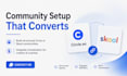 setup circle so skool online community, whop online course circle so