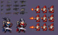 create 2d game assets and pixel character sprite sheets for your indie game