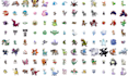 create custom gen 2,3,4,5 pokémon, fakemon, overwold trainer pixel art sprites