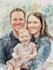 make watercolor family portrait