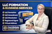 do llc formation, llc amendment, dissolution, registered agent, virtual address