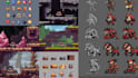 do pixel art sprite sheet tileset 8 bits 16 bits character asset pixel animation