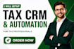 setup tax preparation crm canopy crm tax nitro tax slayer karbon zap integration