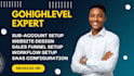build gohighlevel website funnel CRM automation workflow go highlevel expert